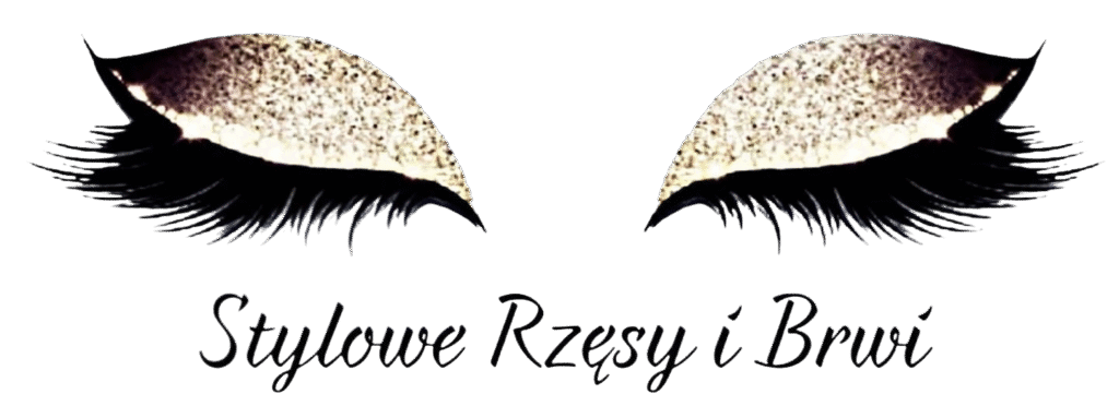 Logo marki stylowe rzęsy i brwi